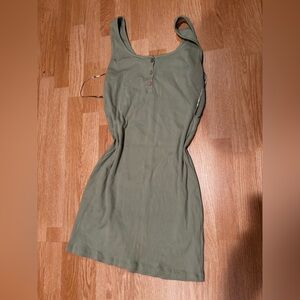 Olive Green Midi Dress